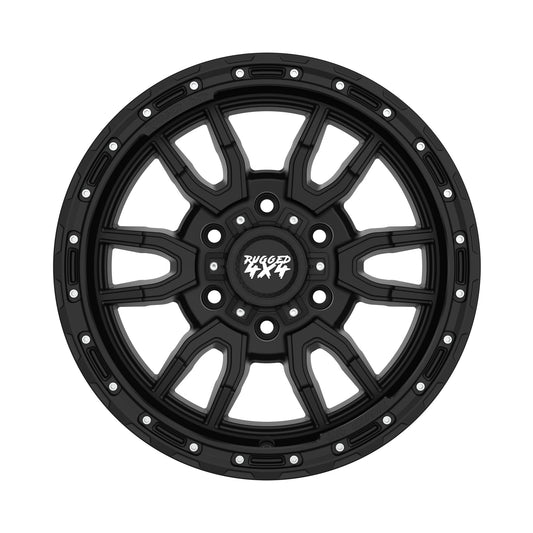 Rugged 4x4 FUSION Alloy wheel 17x9 (6x139.7) ET15 CB110.15 - Satin black