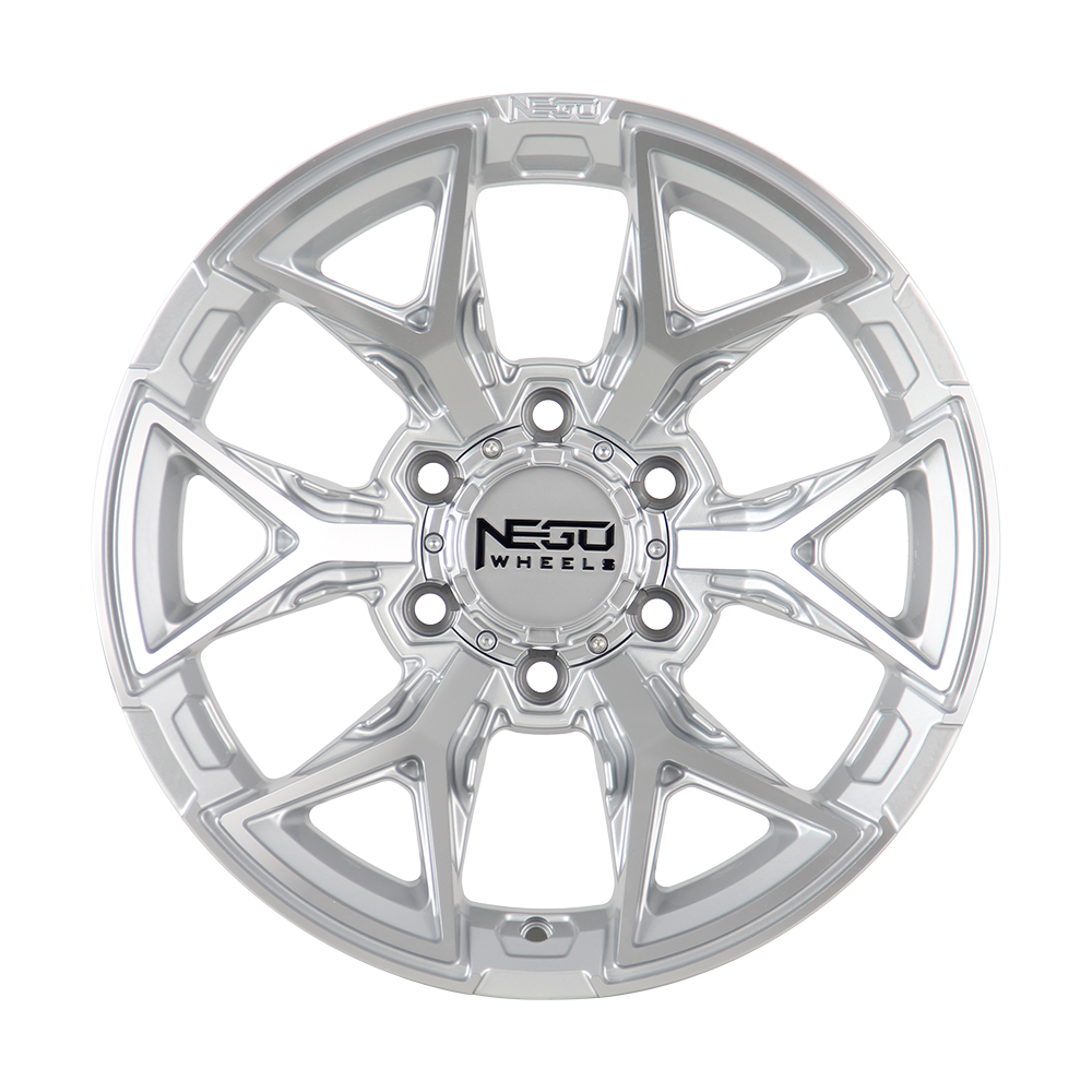 NEGU14 - 17x8.5 ET25 (6x139.7) CB106.2 - Silver Machined Face