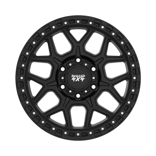 Rugged 4x4 IMPACT Alloy wheel 17x9 (6x139.7) ET15 CB110.15 - Satin black