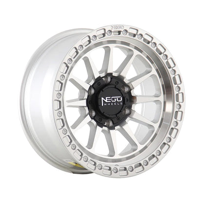 NEGU07 18x8.5 ET12 (6x139.7) CB106.2 - Silver Machined Face
