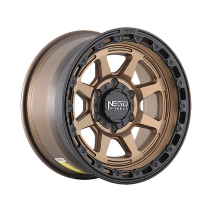 NEGU08 17x8.5 ET0 (6x139.7) CB110 - Bronze+black lip
