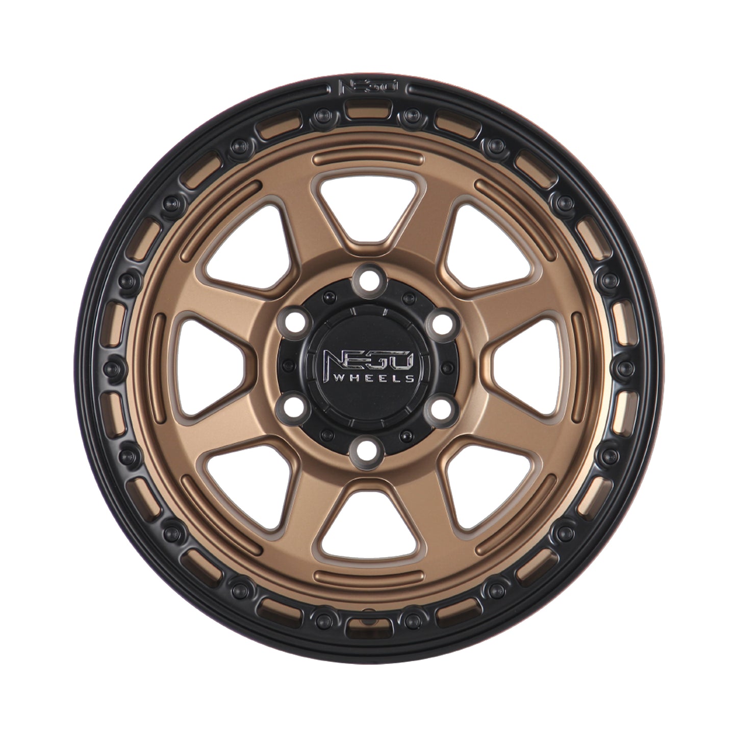 NEGU08 17x8.5 ET0 (6x139.7) CB110 - Bronze+black lip