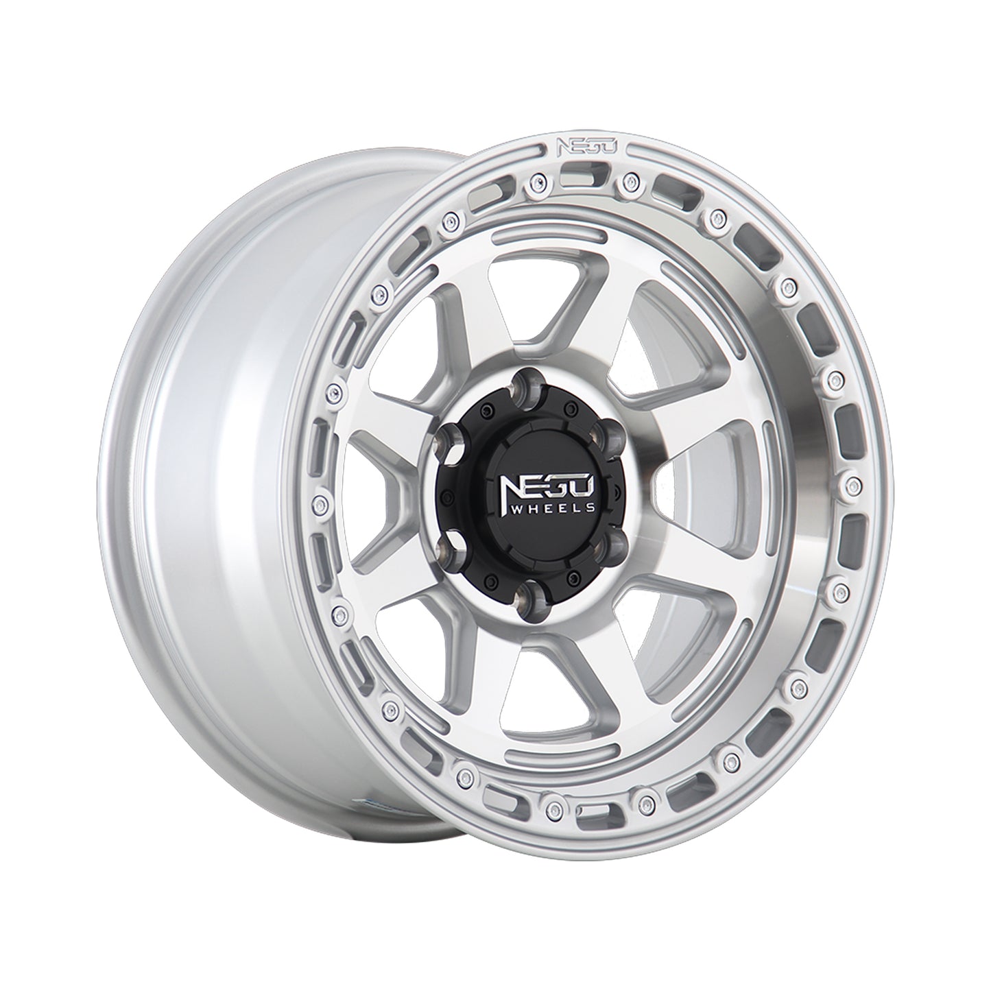 NEGU08 17x8.5 ET0 (6x139.7) CB110 - silver machine face