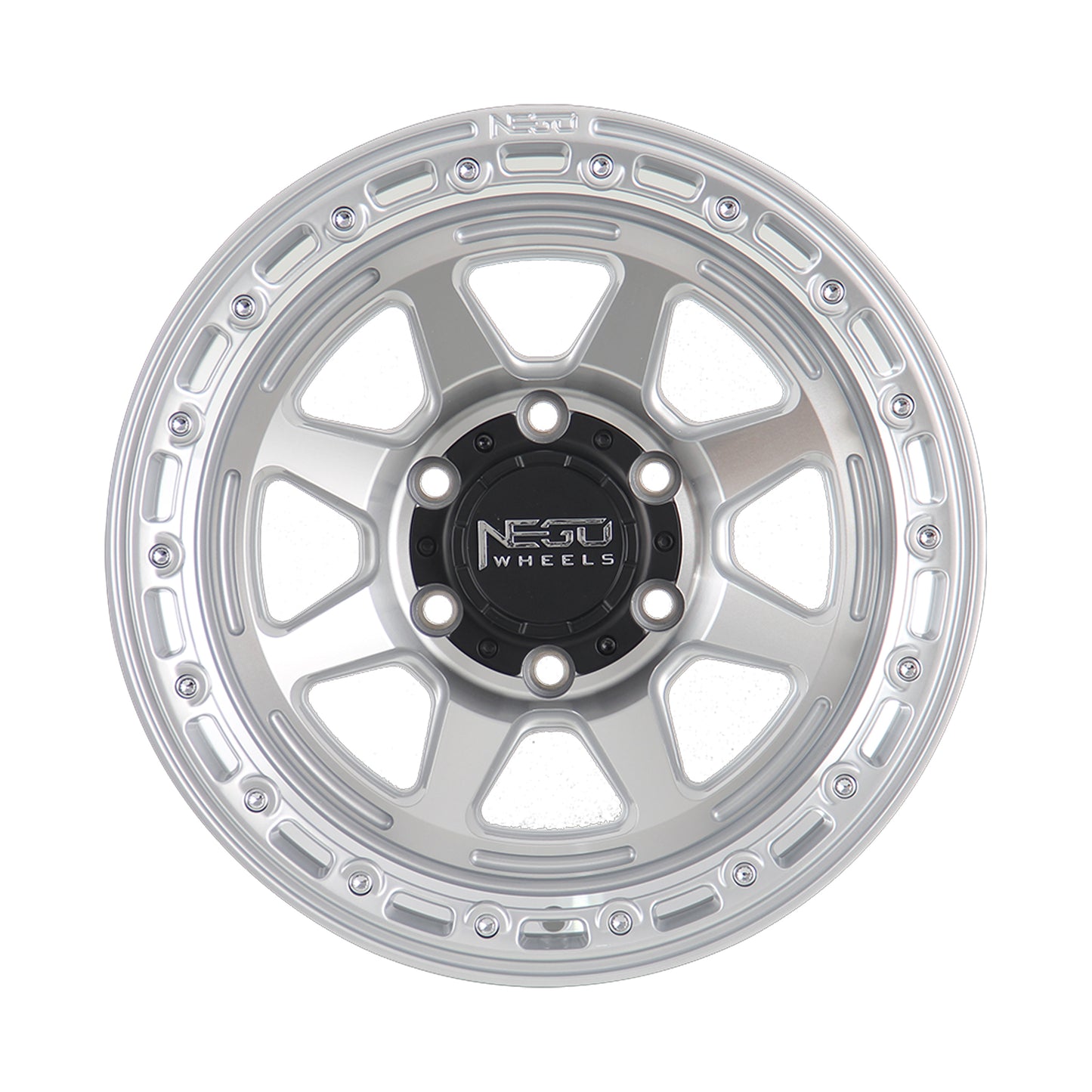 NEGU08 17x8.5 ET0 (6x139.7) CB110 - silver machine face