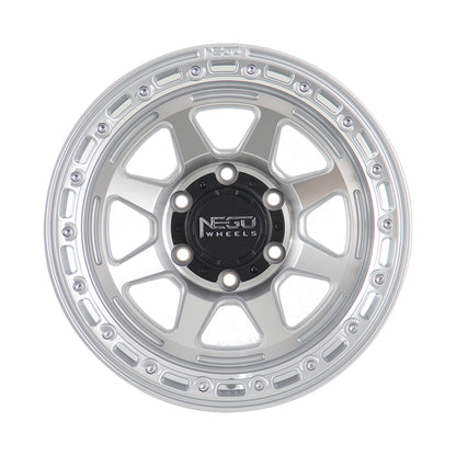 NEGU08 17x8.5 ET0 (6x139.7) CB110 - silver machine face