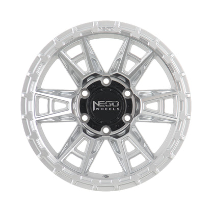 NEGU10 17x8.5 ET12 (6x139.7) CB110- Silver Machined Face