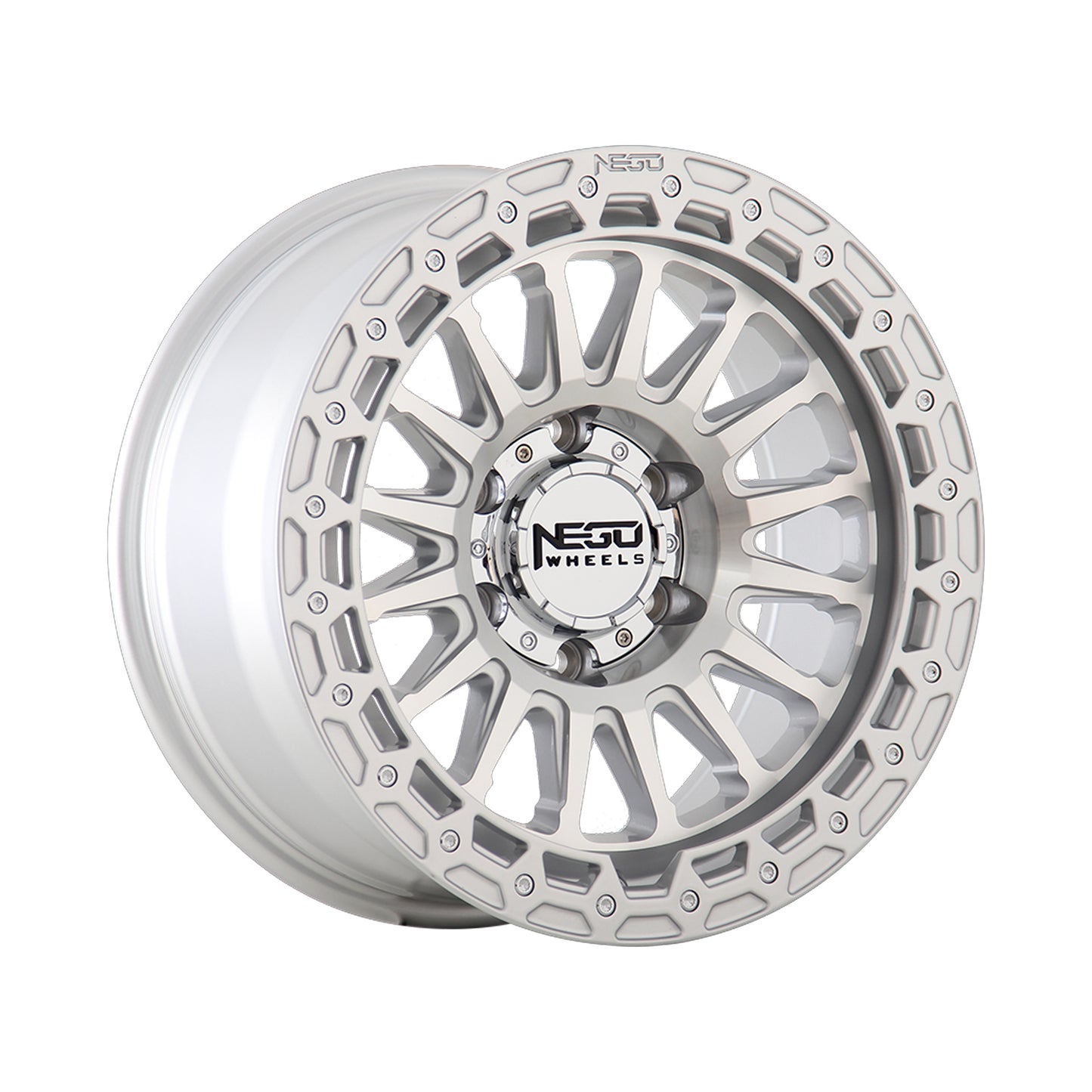 NEGU12 17x8.5 ET25 (6x139.7) CB106.2- Silver Machined Face