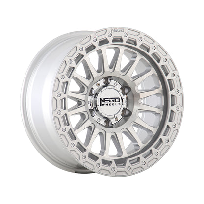 NEGU12 17x8.5 ET25 (6x139.7) CB106.2- Silver Machined Face