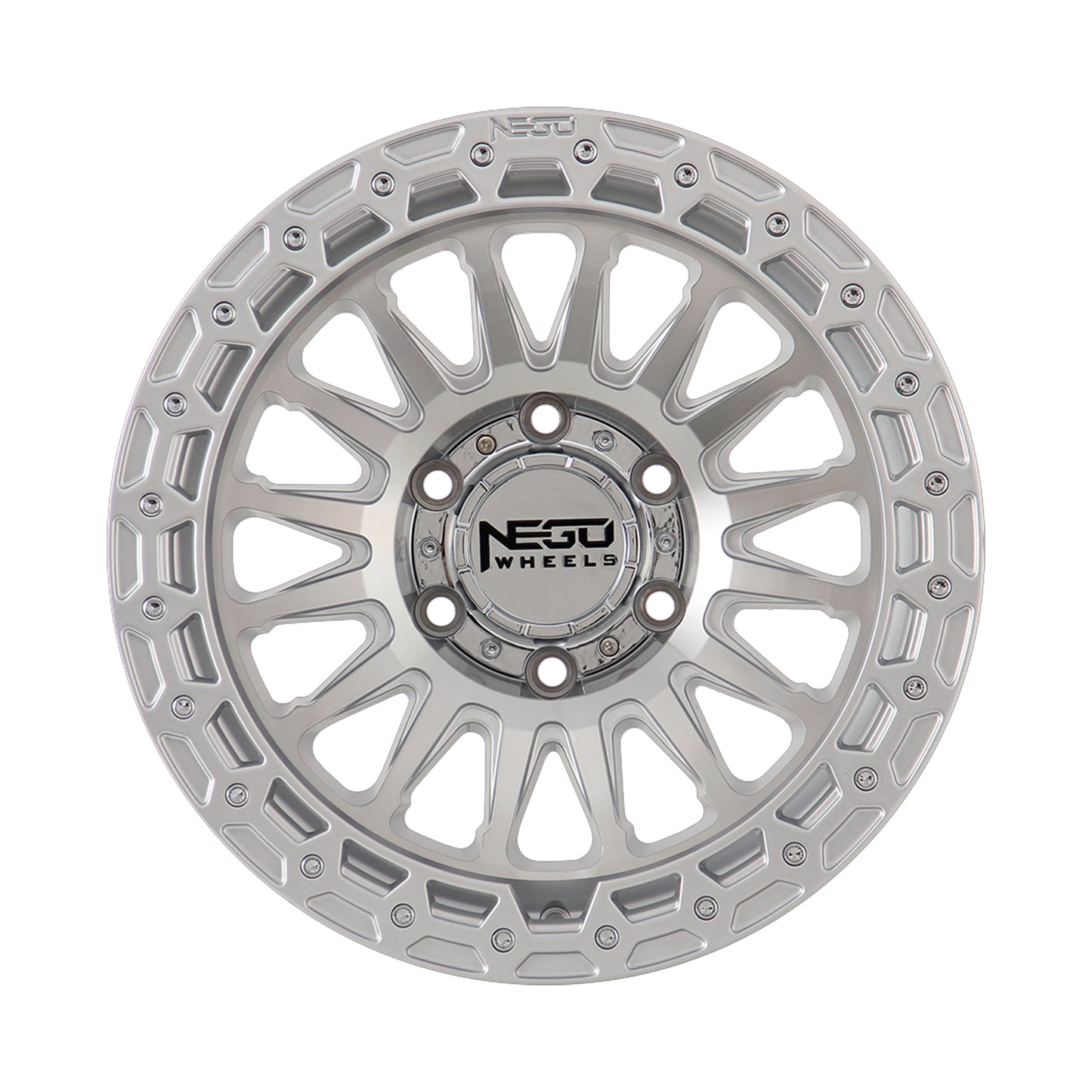 NEGU12 17x8.5 ET25 (6x139.7) CB106.2- Silver Machined Face
