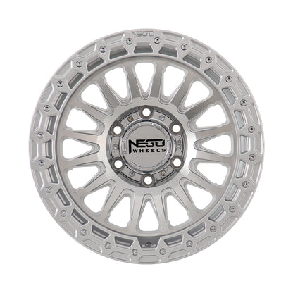 NEGU12 17x8.5 ET25 (6x139.7) CB106.2- Silver Machined Face