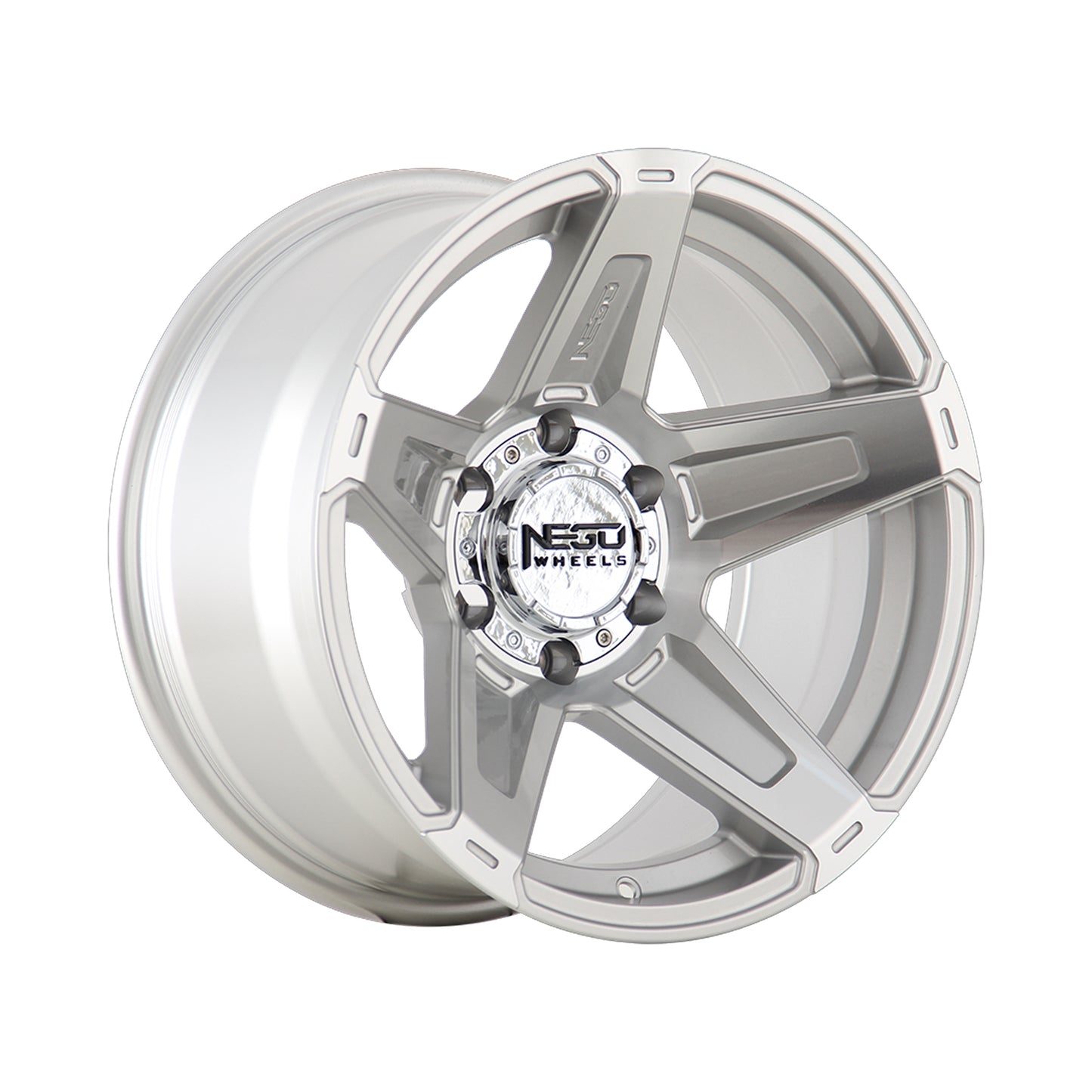 NEGU50 17x9 ET-24 (6x139.7) CB110- Silver Machined Face