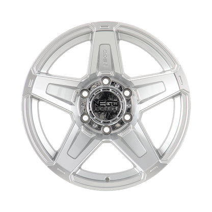 NEGU50 17x9 ET-24 (6x139.7) CB110- Silver Machined Face