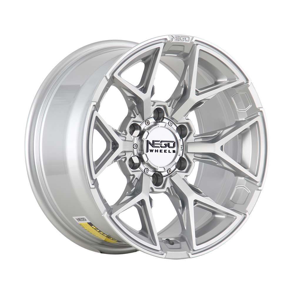 NEGU14 - 17x8.5 ET35 (6x139.7) CB106.2 - Silver Machined Face
