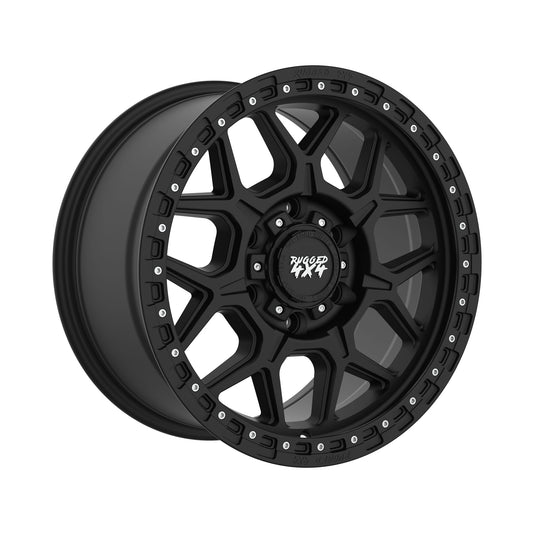 Rugged 4x4 IMPACT Alloy wheel 17x9 (6x139.7) ET15 CB110.15 - Satin black