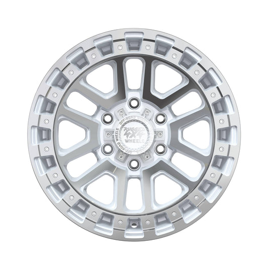 Rugged 4x4 HAVOC Alloy wheel 17x9 (5X150) ET-12 CB110.15 - Silver machine face